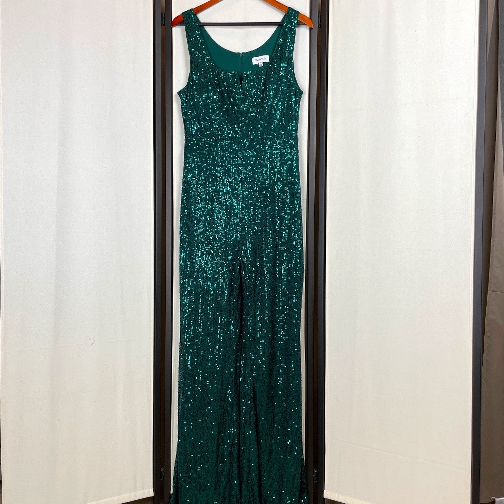 Emerald Green Sequin Jumpsuit